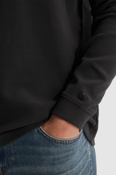 Cast Iron grijze heren t-shirt | Close up