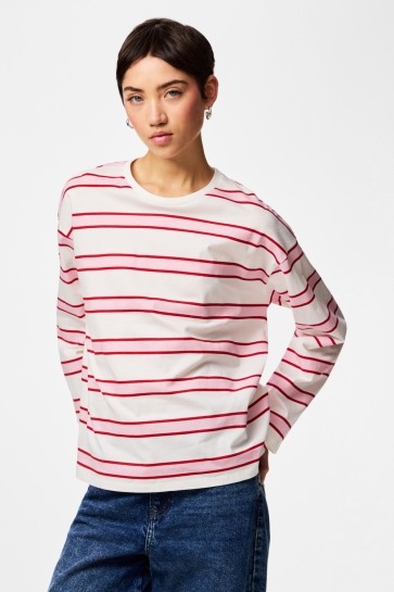 Pieces pcmila ls loose tee jrs noos bc Roze
