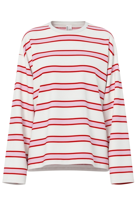 Pieces roze dames t-shirt | Vooraanzicht