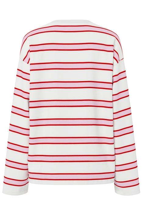 Pieces roze dames t-shirt | Achteraanzicht