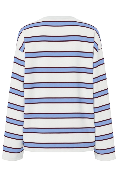 Pieces blauwe dames t-shirt | Achteraanzicht