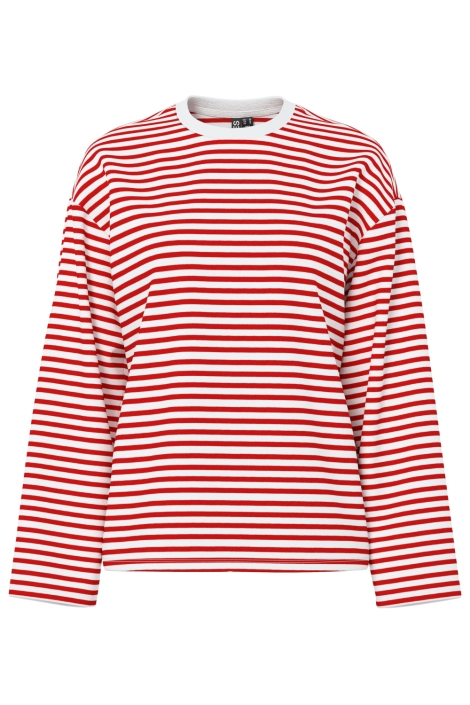 Pieces witte dames t-shirt | Vooraanzicht