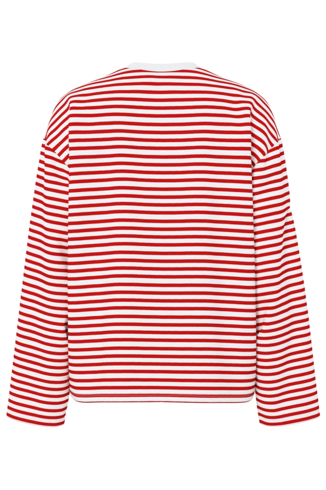Pieces witte dames t-shirt | Achteraanzicht