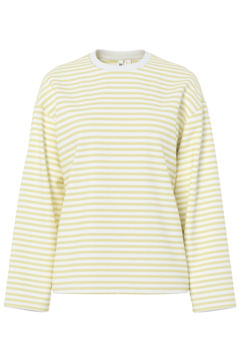 Pieces gele dames t-shirt | Vooraanzicht