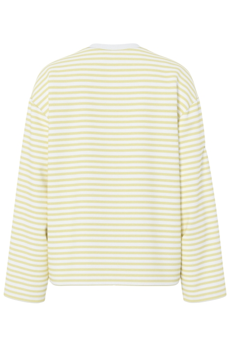 Pieces gele dames t-shirt | Achteraanzicht