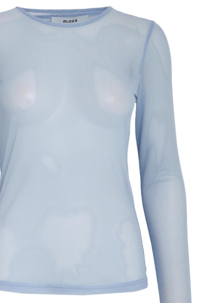 Minus blauwe dames top | Close up