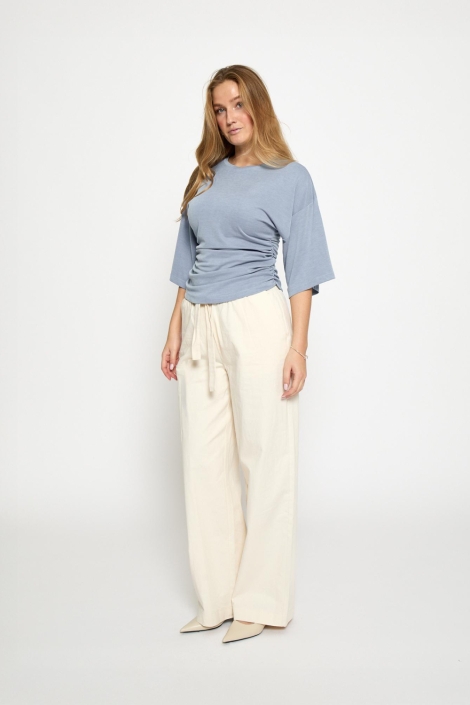 Minus blauwe dames t-shirt | Model