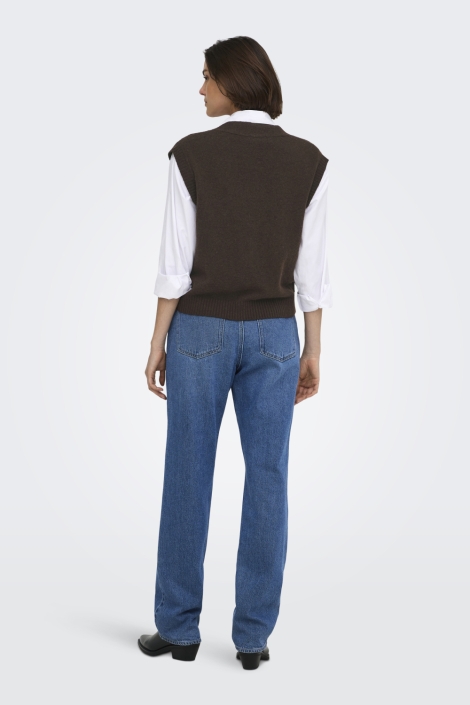 Jacqueline de Yong bruine dames vest | Model