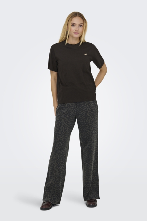 Jacqueline de Yong bruine dames t-shirt | Model