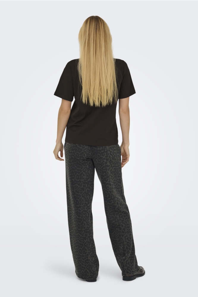 Jacqueline de Yong bruine dames t-shirt | Model