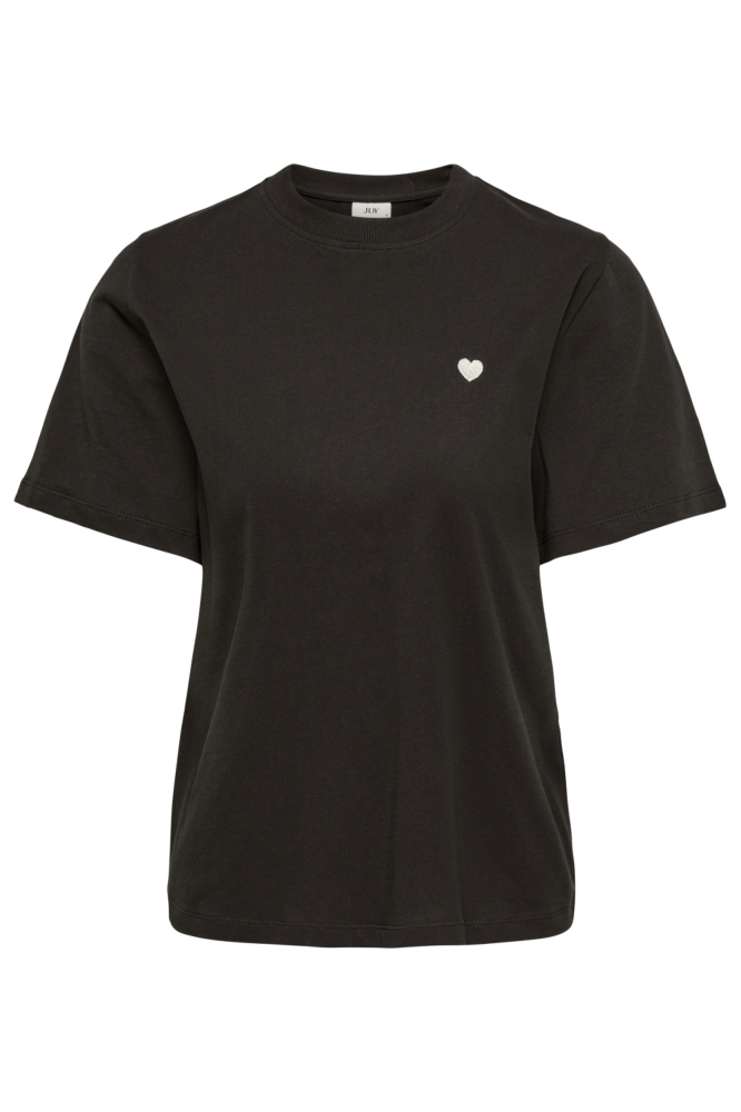Jacqueline de Yong bruine dames t-shirt | Vooraanzicht
