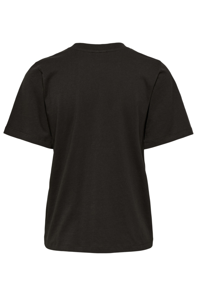 Jacqueline de Yong bruine dames t-shirt | Achteraanzicht