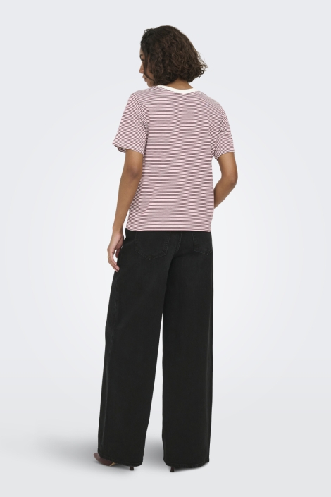 Jacqueline de Yong witte dames t-shirt | Model