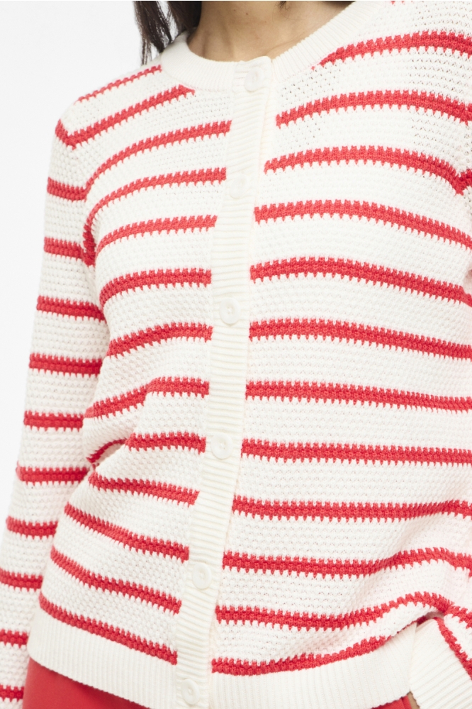 Vila witte dames vest | Close up