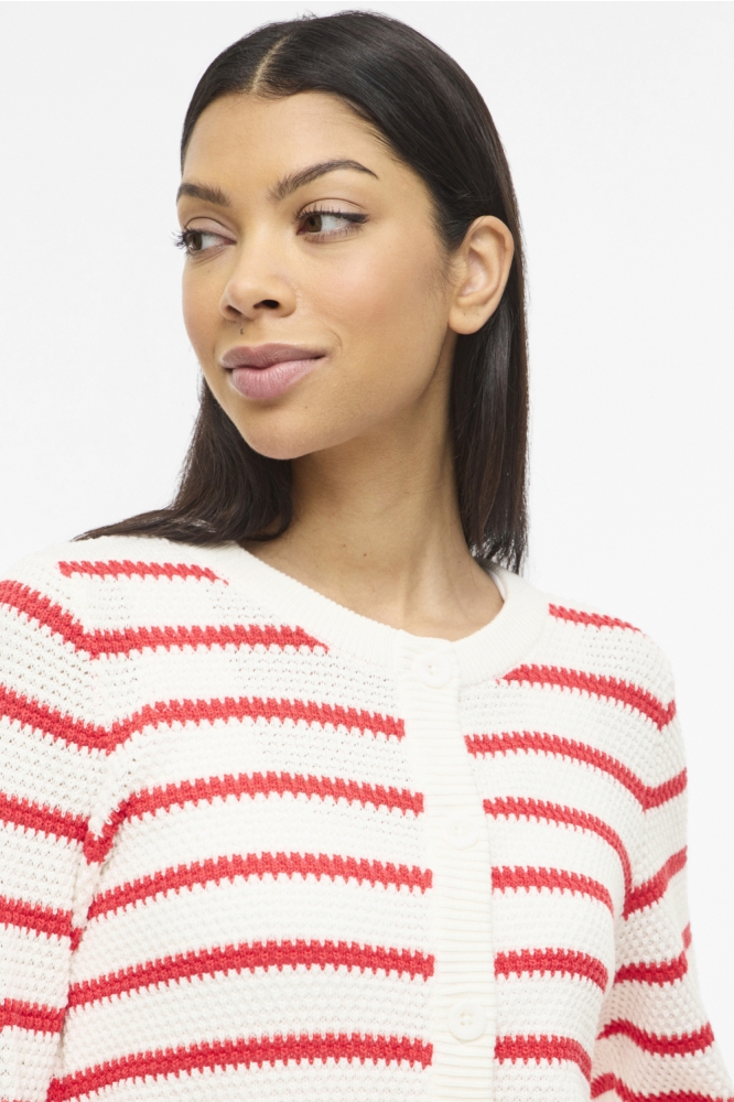 Vila witte dames vest | Close up