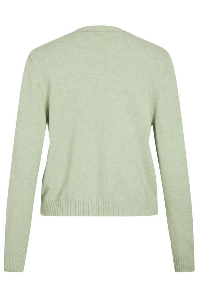 Vila groene dames vest | Achteraanzicht