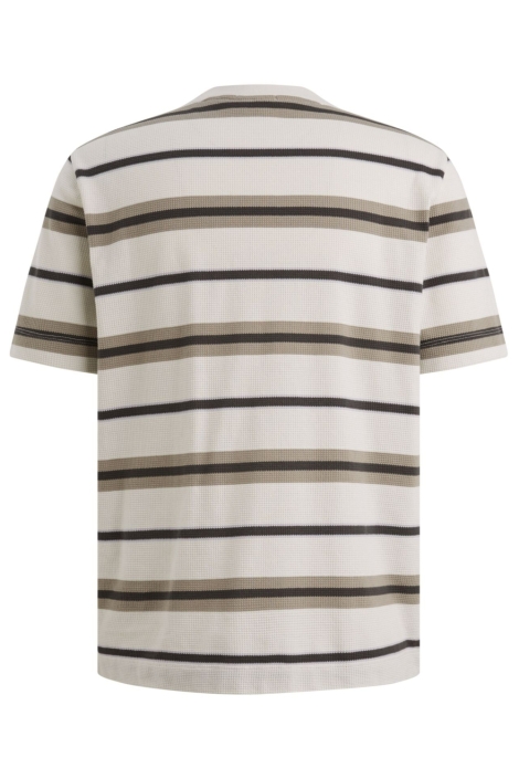 Cast Iron ecru heren t-shirt | Achteraanzicht