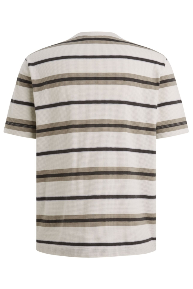 Cast Iron ecru heren t-shirt | Achteraanzicht