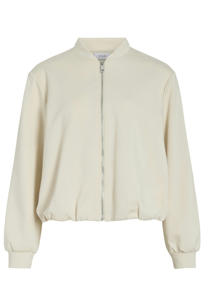 Vila ecru dames vest | Vooraanzicht