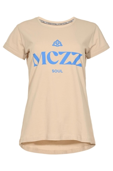 Maicazz T-shirt ONORA T SHIRT SP26 75 016 SAND BLUE FOG