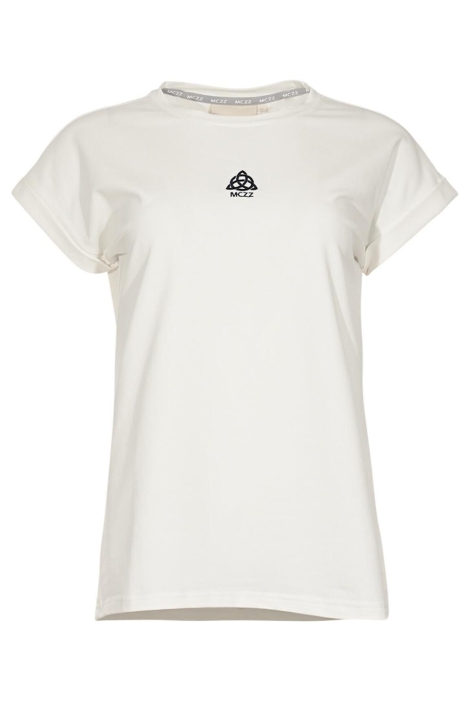 Maicazz ecru dames t-shirt | Vooraanzicht