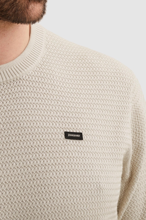 Vanguard beige heren t-shirt | Kleurstaal