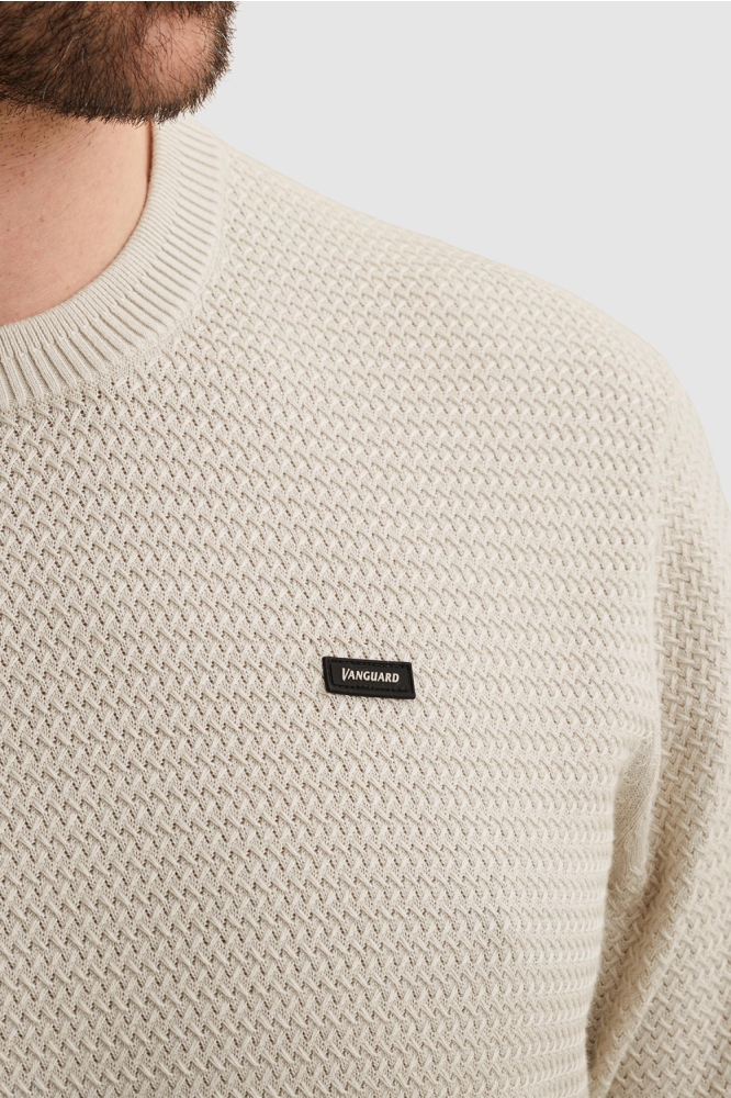 Vanguard beige heren t-shirt | Kleurstaal