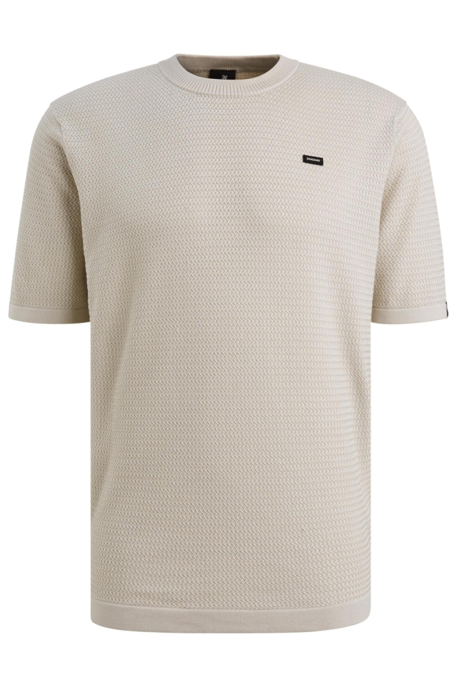 Vanguard beige heren t-shirt | Vooraanzicht