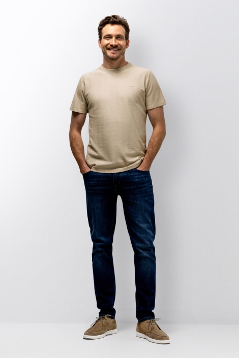State of Art beige heren t-shirt | Model