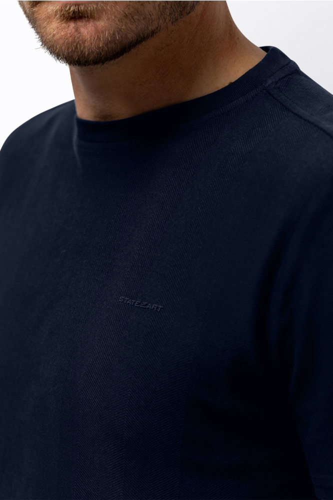State of Art blauwe heren t-shirt | Kleurstaal