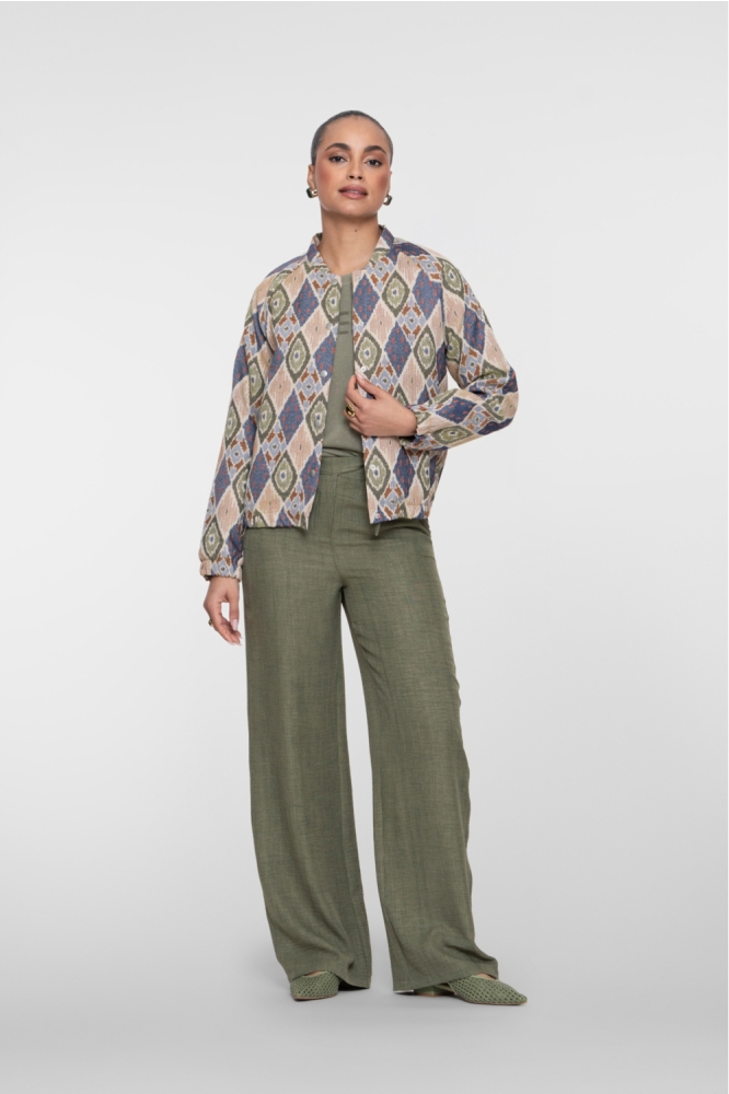 Geisha groene dames t-shirt | Sfeerbeeld, In situatie