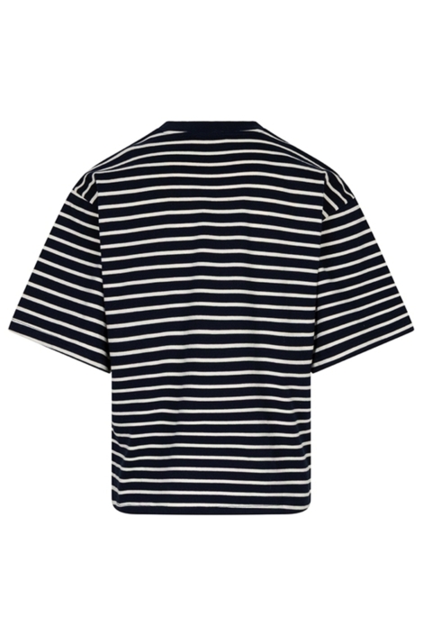 Lofty Manner zwarte dames t-shirt | Achteraanzicht