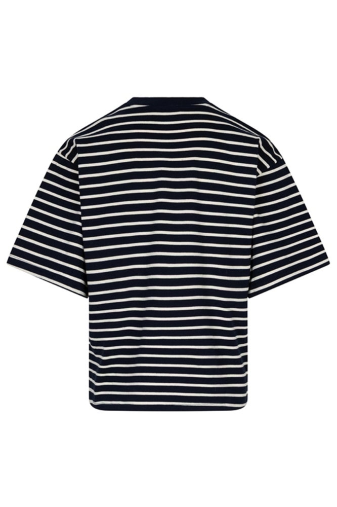Lofty Manner zwarte dames t-shirt | Achteraanzicht