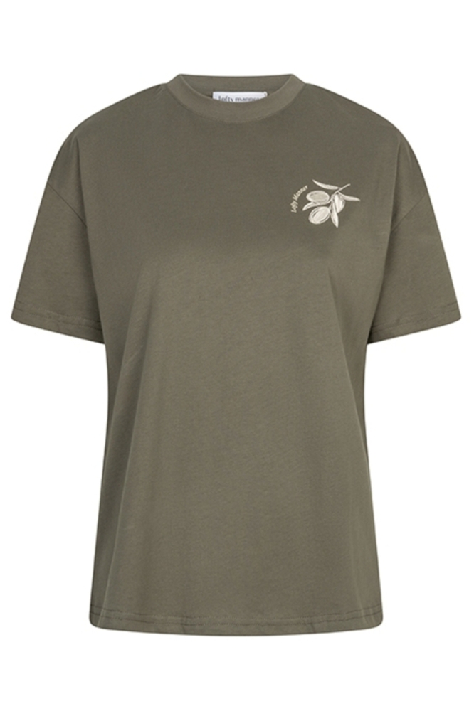 Lofty Manner groene dames t-shirt | Vooraanzicht