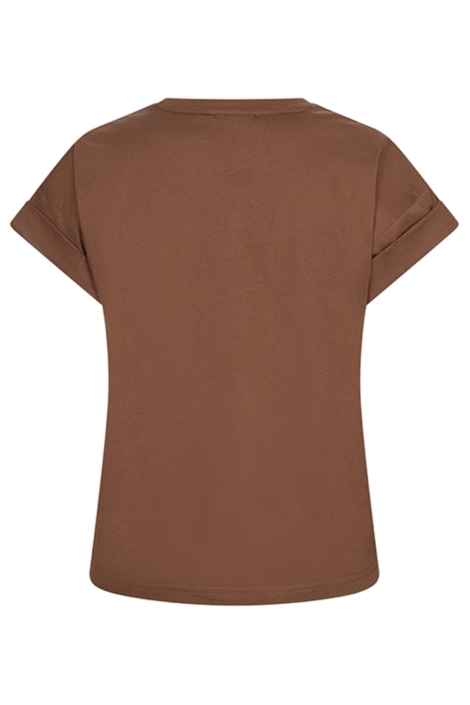 Lofty Manner bruine dames t-shirt | Achteraanzicht