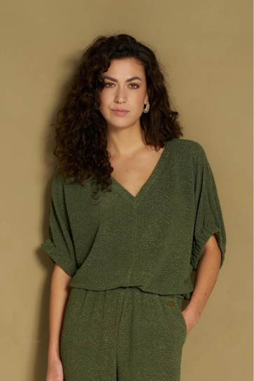 Lofty Manner T-shirt TOP HIMA STRUCTURED BODY RH15 476 army green