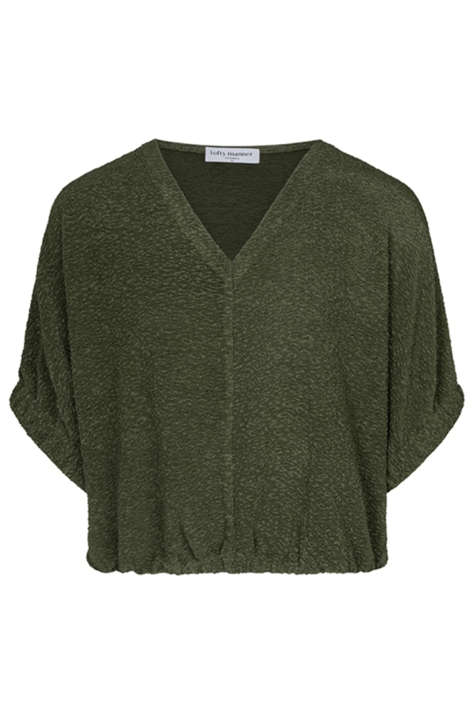 Lofty Manner groene dames t-shirt | Vooraanzicht