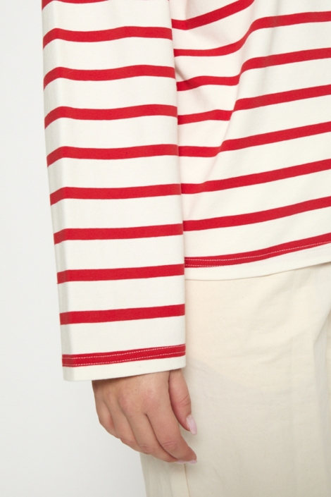 Peppercorn ecru dames t-shirt | Close up