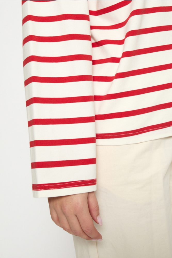 Peppercorn ecru dames t-shirt | Close up