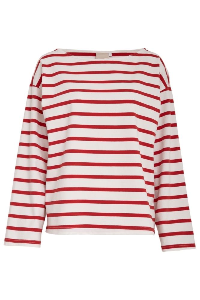 Peppercorn ecru dames t-shirt | Vooraanzicht