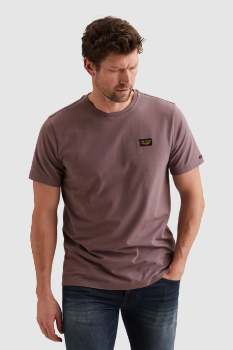 PME legend paarse heren t-shirt | Model vooraanzicht