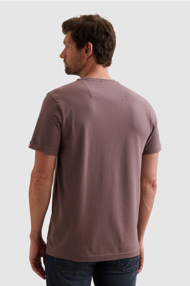 PME legend paarse heren t-shirt | Model achteraanzicht