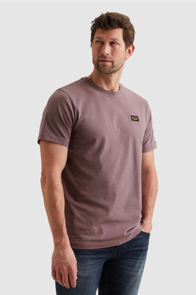 PME legend paarse heren t-shirt | Model zijaanzicht