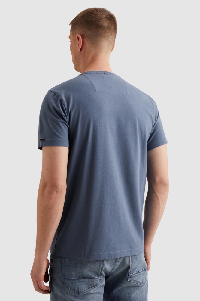 PME legend blauwe heren t-shirt | Model achteraanzicht