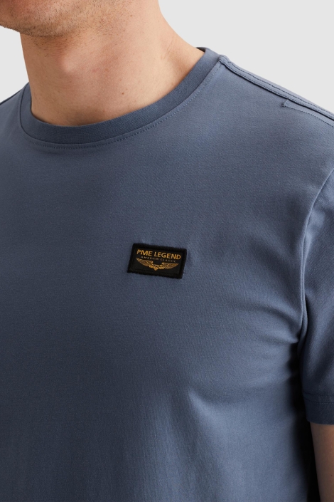 PME legend blauwe heren t-shirt | Close up