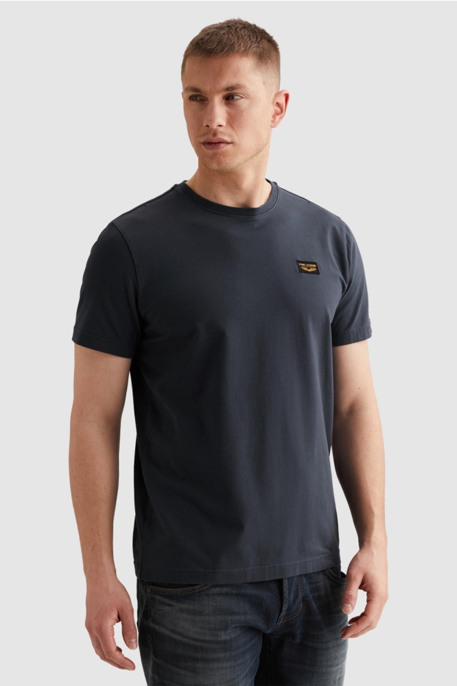 PME legend blauwe heren t-shirt | Model vooraanzicht