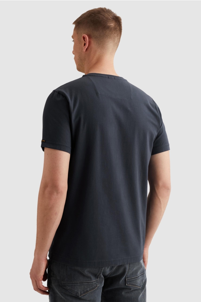 PME legend blauwe heren t-shirt | Model achteraanzicht