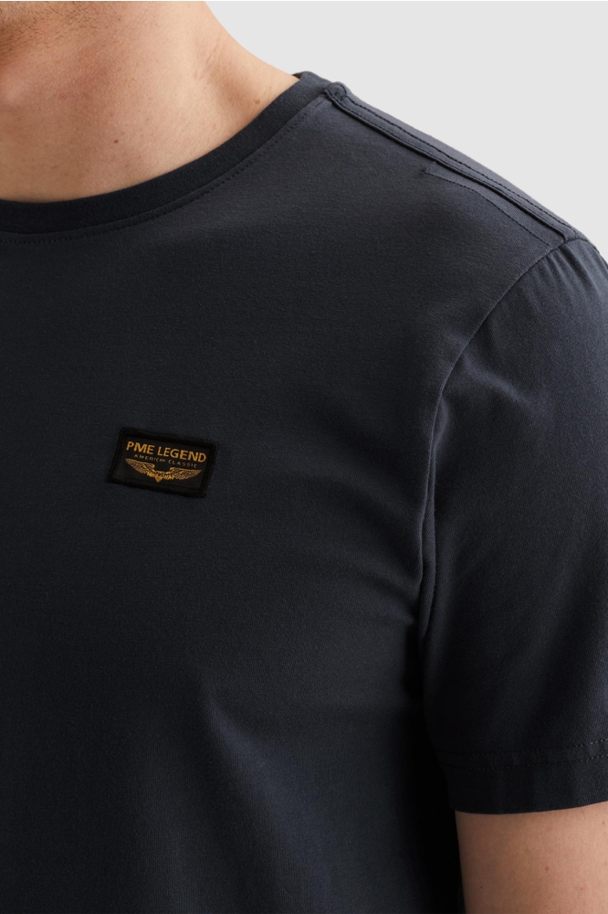 PME legend blauwe heren t-shirt | Close up