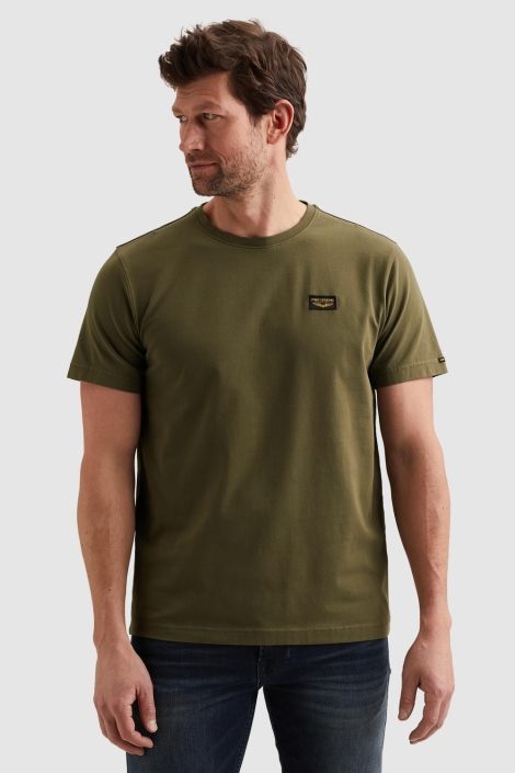 PME legend groene heren t-shirt | Model vooraanzicht