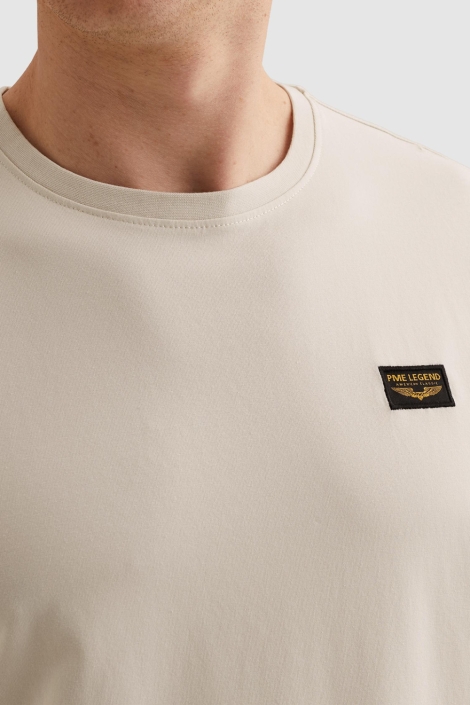 PME legend ecru heren t-shirt | Close up
